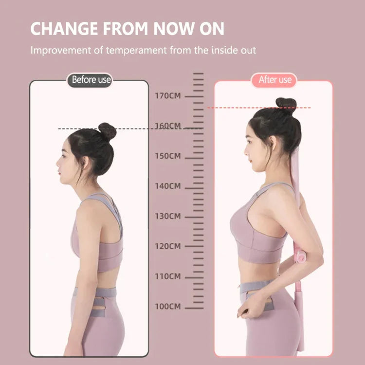 CHANGKUAI Dụng Cụ Tập Yoga Chỉnh Vẹo Lưng Có Thể Điều Chỉnh Mở Vai Gậy Tập Đứng, Hồng, Xanh Dương, Xanh Lá