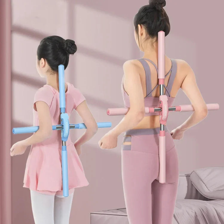 CHANGKUAI Dụng Cụ Tập Yoga Chỉnh Vẹo Lưng Có Thể Điều Chỉnh Mở Vai Gậy Tập Đứng, Hồng, Xanh Dương, Xanh Lá