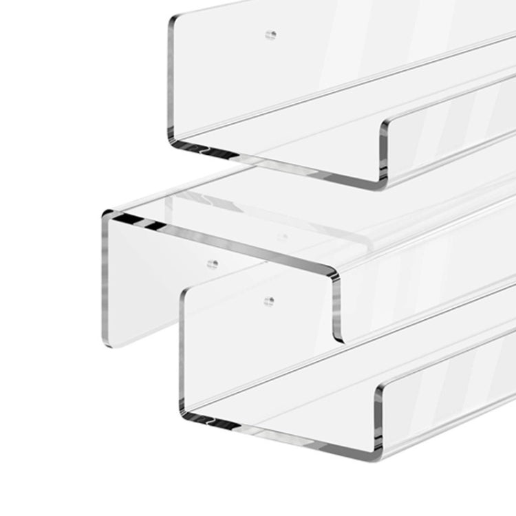 Kệ acrylic gắn tường cho nhà bếp, văn phòng, phòng sách, kệ acrylic kích thước 30x10x6cm, kệ acrylic kích thước 40x10x6cm