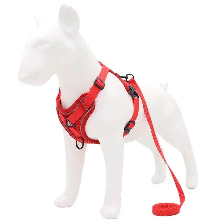 Dây Đeo Ngực Thú Cưng HT-864 Dây Dắt Chó Phản Quang Thoáng Khí, Kích Thước:, S, M, L, XL