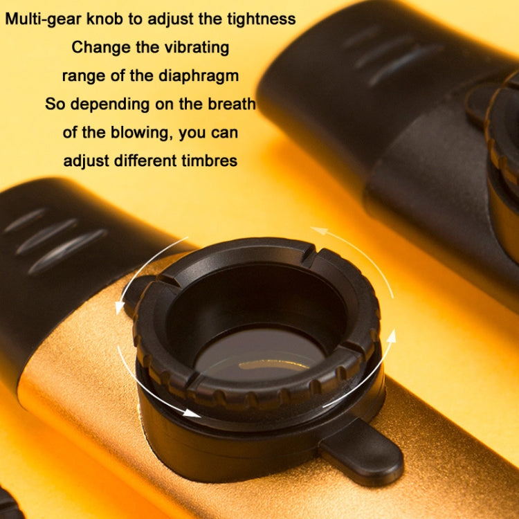 Kazoo điều chỉnh âm điệu chuyên nghiệp bằng kim loại, Kazoo âm điệu (Vàng), Kazoo âm điệu (Xanh lá), Kazoo âm điệu (Bạc)