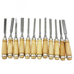 Dao khắc, đục mộc, dao khắc gỗ, bộ dụng cụ khắc gỗ 12 cái/bộ