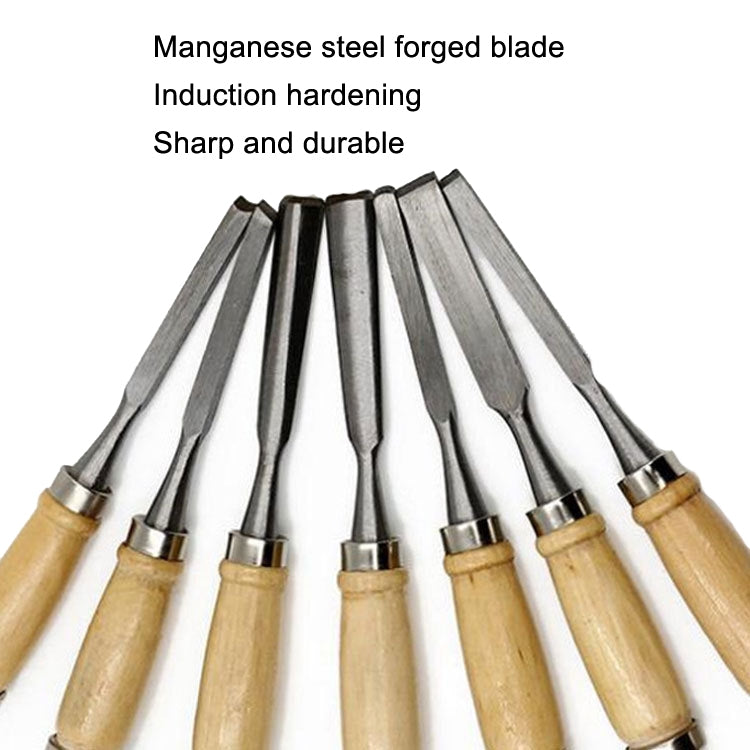 Dao khắc, đục mộc, dao khắc gỗ, bộ dụng cụ khắc gỗ 12 cái/bộ