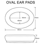 2 miếng bọc mút tai nghe cho JBL E55BT, màu: không phân biệt trái phải, đen, xanh dương, xám, đỏ, xanh lá, xám, không phân biệt trái phải, nhung dày, lưới bóng đá dày