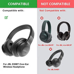 2 miếng bọc mút tai nghe cho JBL E55BT, màu: không phân biệt trái phải, đen, xanh dương, xám, đỏ, xanh lá, xám, không phân biệt trái phải, nhung dày, lưới bóng đá dày