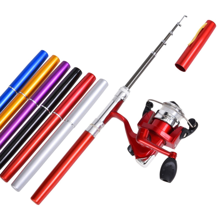 Bộ cần câu và máy câu cá loại bút LEO, thiết bị câu cá bỏ túi tiện lợi, H8022G Vàng, H8022PU Tím, H8022R Đỏ, H8022 Bạc, H8022B Đen, H8022BL Xanh dương