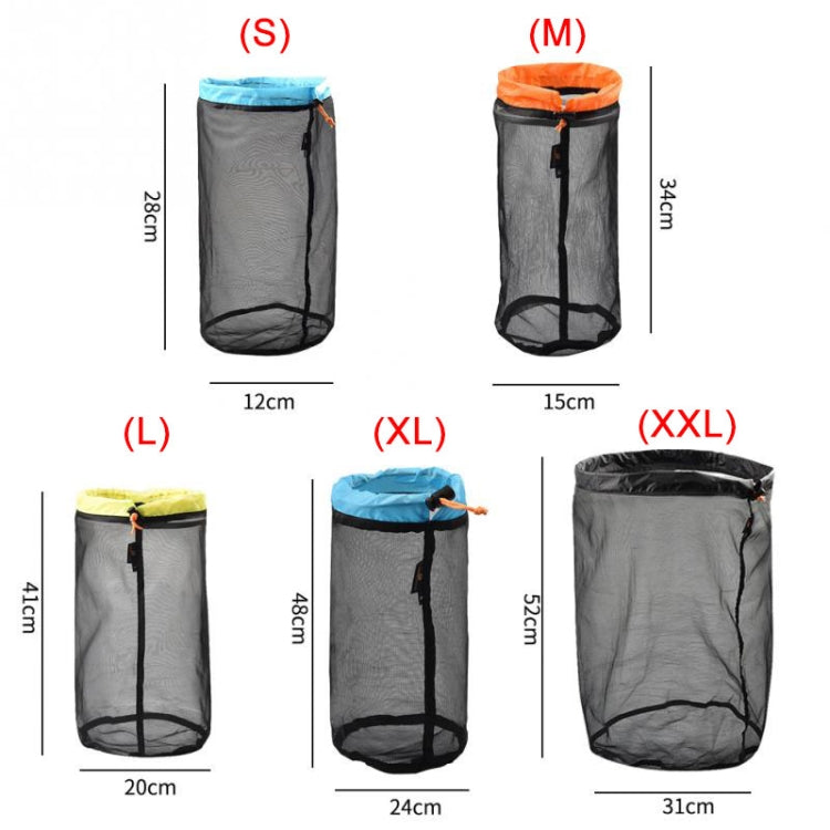 Túi lưới tổ chức lưu trữ nhẹ LUCKSTONE WSD2005020, Kích thước:, S (Xanh xám), M (Cam xám), L (Xanh lá xám), XL (Xanh dương xám), XXL (Đen xám), S (Xanh đen), M (Cam đen), L (Xanh lá đen), XL (Xanh dương đen), XXL (Đen đen)