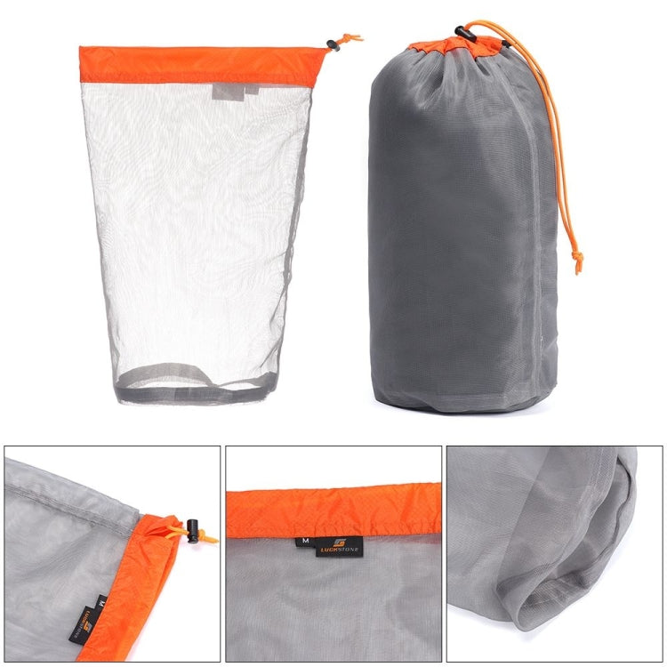 Túi lưới tổ chức lưu trữ nhẹ LUCKSTONE WSD2005020, Kích thước:, S (Xanh xám), M (Cam xám), L (Xanh lá xám), XL (Xanh dương xám), XXL (Đen xám), S (Xanh đen), M (Cam đen), L (Xanh lá đen), XL (Xanh dương đen), XXL (Đen đen)