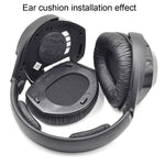 2 miếng đệm tai cho Sennheiser HDR RS165 RS175 RS185 RS195, kiểu: đệm tai da ếch, đệm tai vải nhung, đệm tai da protein, đệm tai da cừu, đệm tai lưới bóng đá