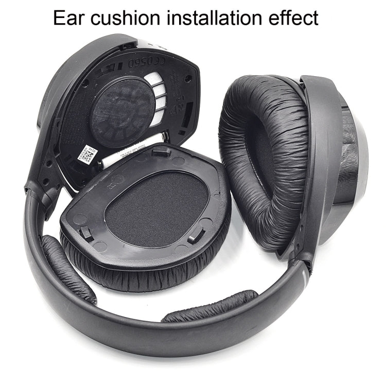 2 miếng đệm tai cho Sennheiser HDR RS165 RS175 RS185 RS195, kiểu: đệm tai da ếch, đệm tai vải nhung, đệm tai da protein, đệm tai da cừu, đệm tai lưới bóng đá