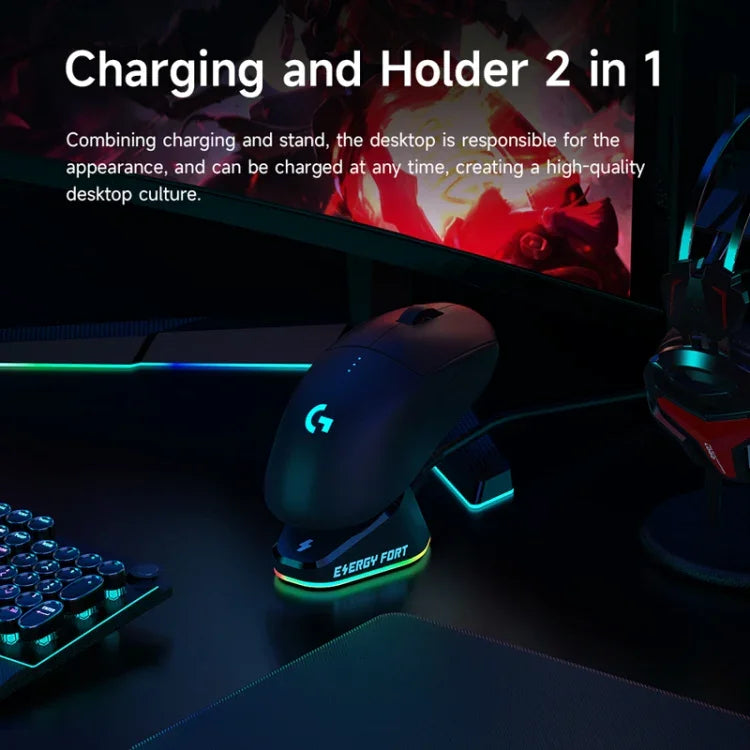 Đế sạc không dây cho chuột Logitech G502 / GPW1 / 2, Đen dệt, Đen dòng, Trắng dệt, Trắng dòng
