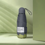 Ô chống nắng đơn giản LY-0621 năm gấp sáu xương, màu đen keo, nghệ, hồng giữa hè, xanh sương mù, xanh matcha, xanh hải quân, xanh mực