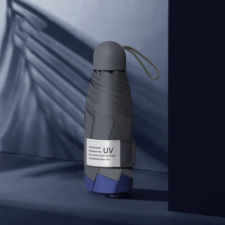 Ô chống nắng đơn giản LY-0621 năm gấp sáu xương, màu đen keo, nghệ, hồng giữa hè, xanh sương mù, xanh matcha, xanh hải quân, xanh mực
