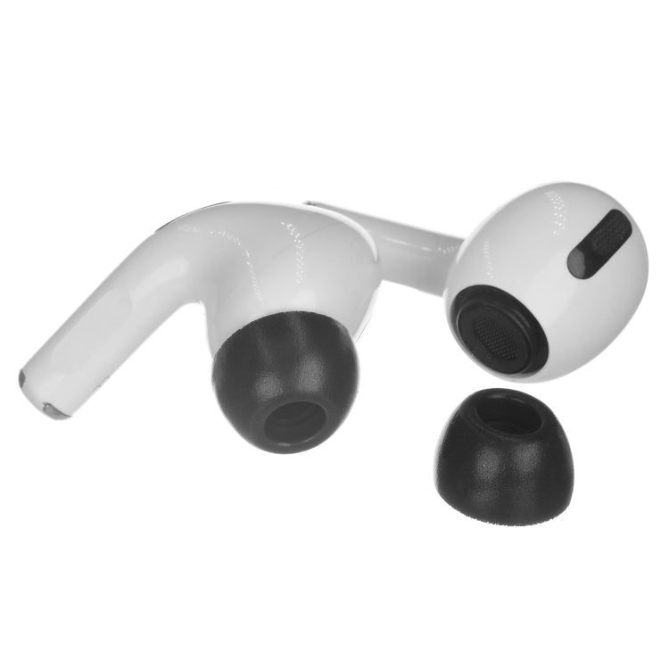 2 miếng đệm tai bằng mút nhớ cho tai nghe TWS Airpods Pro, kích thước: lớn đen, trung bình đen, nhỏ đen, lớn xám, trung bình xám, nhỏ xám