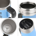Cốc cà phê khuấy tự động inox 304 400ml FX-589, xanh lá, trắng, đỏ, vàng, đen, xanh dương