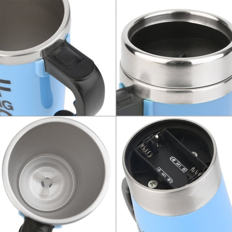 Cốc cà phê khuấy tự động inox 304 400ml FX-589, xanh lá, trắng, đỏ, vàng, đen, xanh dương