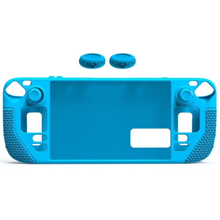 Bao silicone toàn diện có nắp nút cho Steam Deck, (Đen), (Xanh dương), (Đỏ), (Hồng)