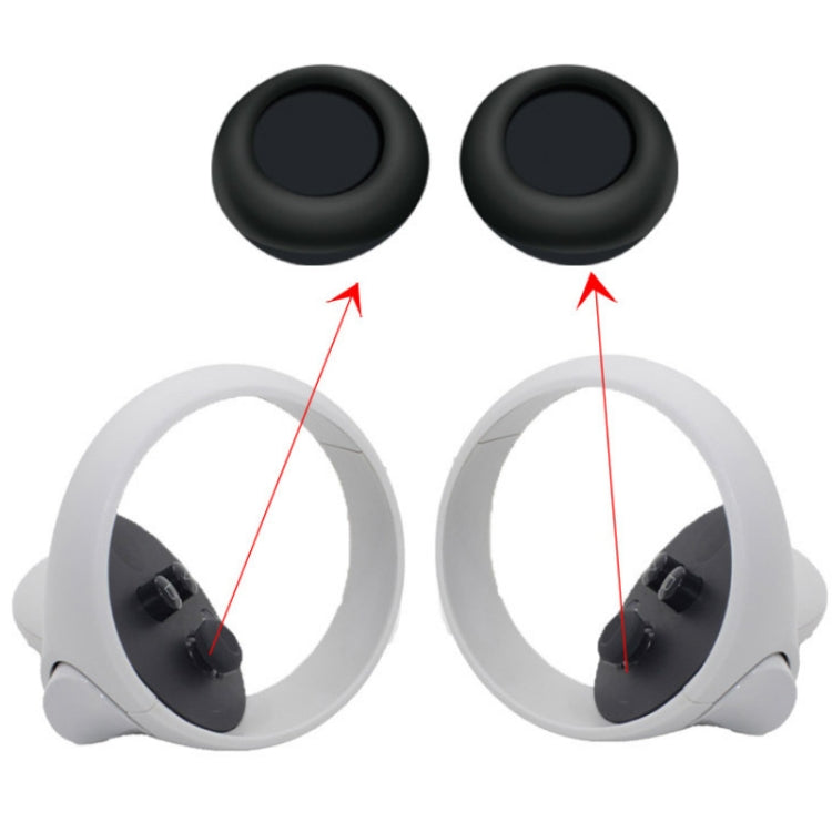 Bộ 6 cái/Bộ Bao silicone toàn diện cho tay cầm điều khiển Meta Quest 2, Màu trắng, xanh dương, đen, đỏ