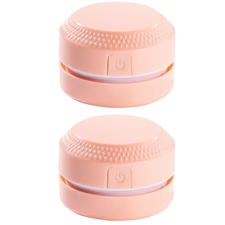 Bộ 2 máy hút bụi mini để bàn, cao su làm sạch bụi bàn phím, Hồng, Xanh dương