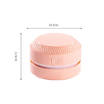 Bộ 2 máy hút bụi mini để bàn, cao su làm sạch bụi bàn phím, Hồng, Xanh dương
