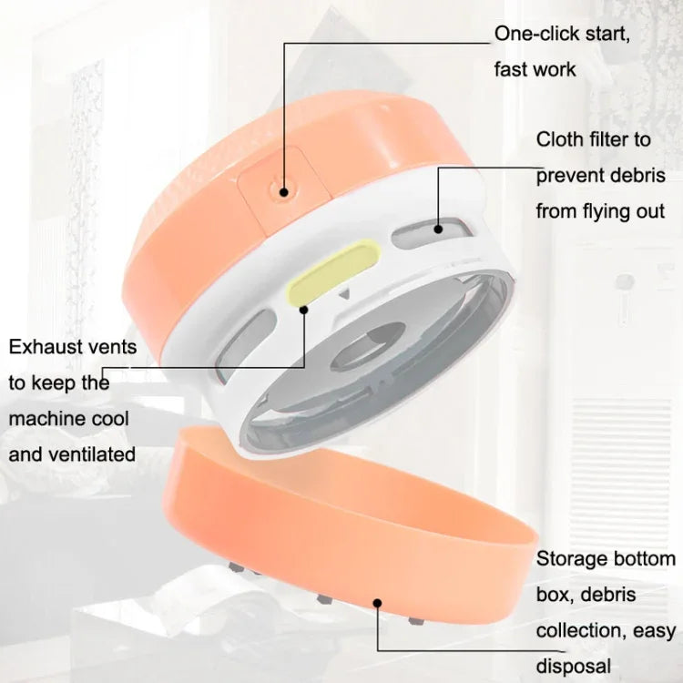 Bộ 2 máy hút bụi mini để bàn, cao su làm sạch bụi bàn phím, Hồng, Xanh dương