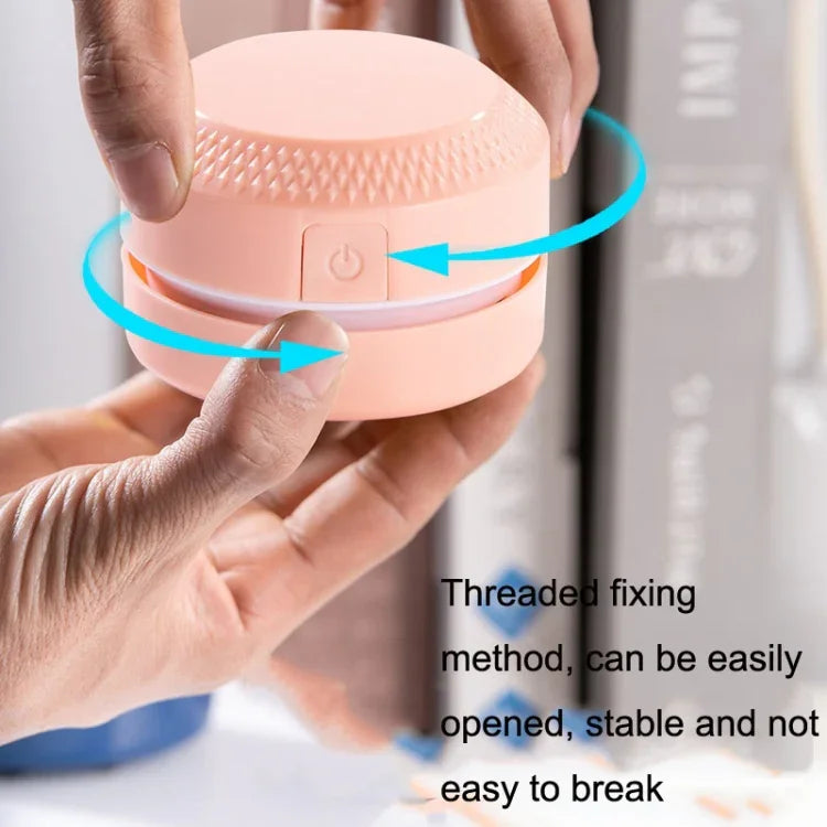 Bộ 2 máy hút bụi mini để bàn, cao su làm sạch bụi bàn phím, Hồng, Xanh dương