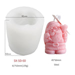 DIY Christmas Candle Aromatherapy Gypsum Silicone Mold, Shape:, Santa, Simple Christmas Tree, Triangular Christmas Tree, Christmas Gift, Single Stereo, Snow House 3, Single Christmas Cylinder, Origami Christmas Tree, 8 Cone Contest Christmas Tree