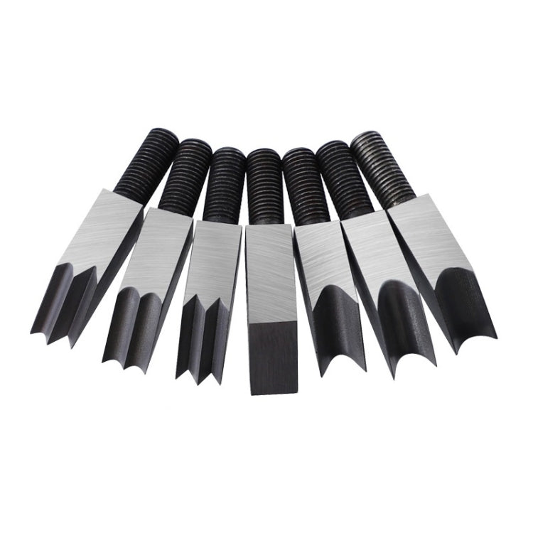 Máy bào vát gỗ điều chỉnh độ sâu, đầu dao cắt tròn 1/4, đầu dao cắt tròn 1/8, đầu dao tròn 3/16, dao sắc + dao bo góc, đầu dao phẳng 45 độ, đầu dao kép sắc, đầu tròn kép, bộ đầu dao 7 cái/bộ