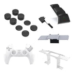 JYS JYS-P5151 Bộ tay cầm sạc 12 trong 1 cho PS5 + Nắp cần điều khiển + Nắp riêng tư + Ốp silicone + Bộ giá đỡ, JYS-P5151