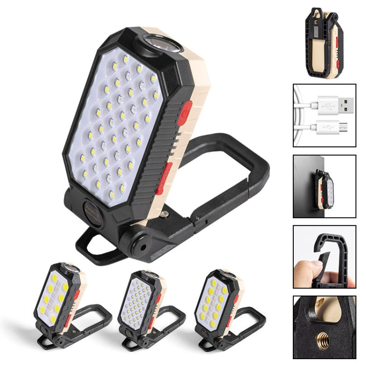 Đèn làm việc COB sạc USB móc treo đèn pin khẩn cấp đèn bảo trì, Kiểu dáng:, W598A 8 lỗ, W598B nhỏ, W599A 10 lỗ, W599B lớn
