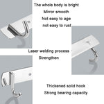 Móc treo áo sau cửa thép không gỉ 304 không đục lỗ, 3 móc, 4 móc, 6 móc, 7 móc, 8 móc, móc bướm 201