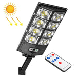 Đèn đường LED mạnh E-SMARTER hàng đôi đèn cảm biến vườn năng lượng mặt trời, Kiểu dáng:, W789A-4, W789B-4