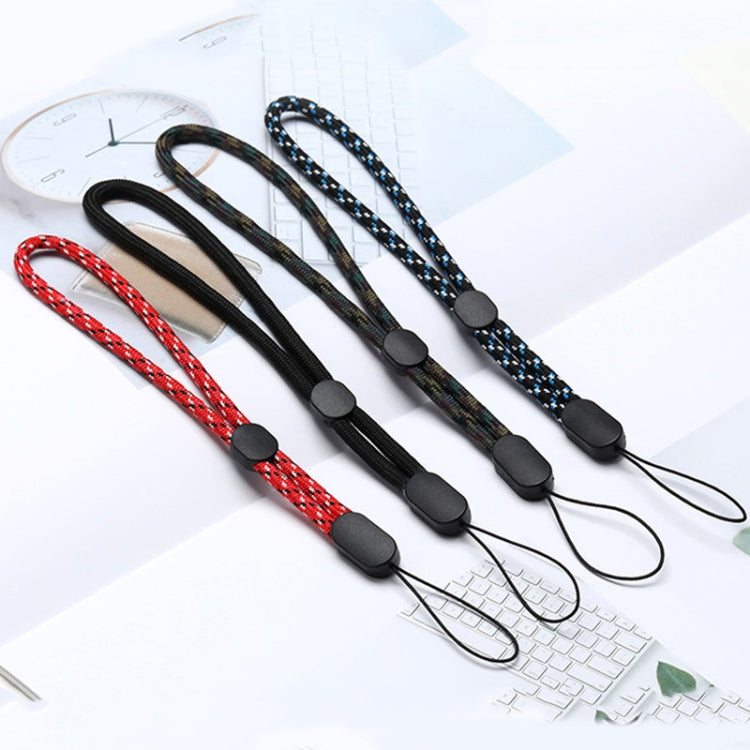 10 chiếc dây đeo điện thoại điều chỉnh được loại ngắn, dây đeo cổ tay chống mất, màu xanh jacquard, xanh dương jacquard, đỏ jacquard, đen