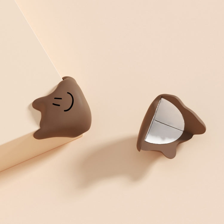 Bọc góc bàn chống va đập bằng silicone cho bé, màu xanh lá, trắng, màu mơ, cà phê, cam
