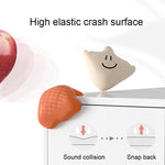 Bọc góc bàn chống va đập bằng silicone cho bé, màu xanh lá, trắng, màu mơ, cà phê, cam