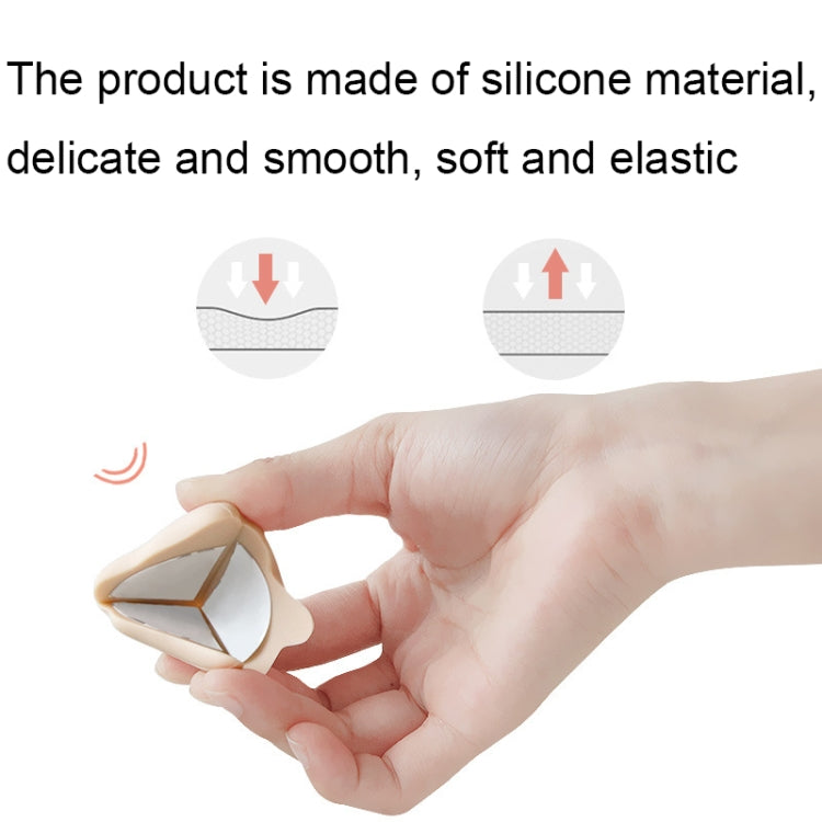 Bọc góc bàn chống va đập bằng silicone cho bé, màu xanh lá, trắng, màu mơ, cà phê, cam