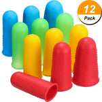 4 Sets Anti-scalding Non-slip High Temperature Resistant Silicone Finger Cuff With Particles, Random Color, Blue