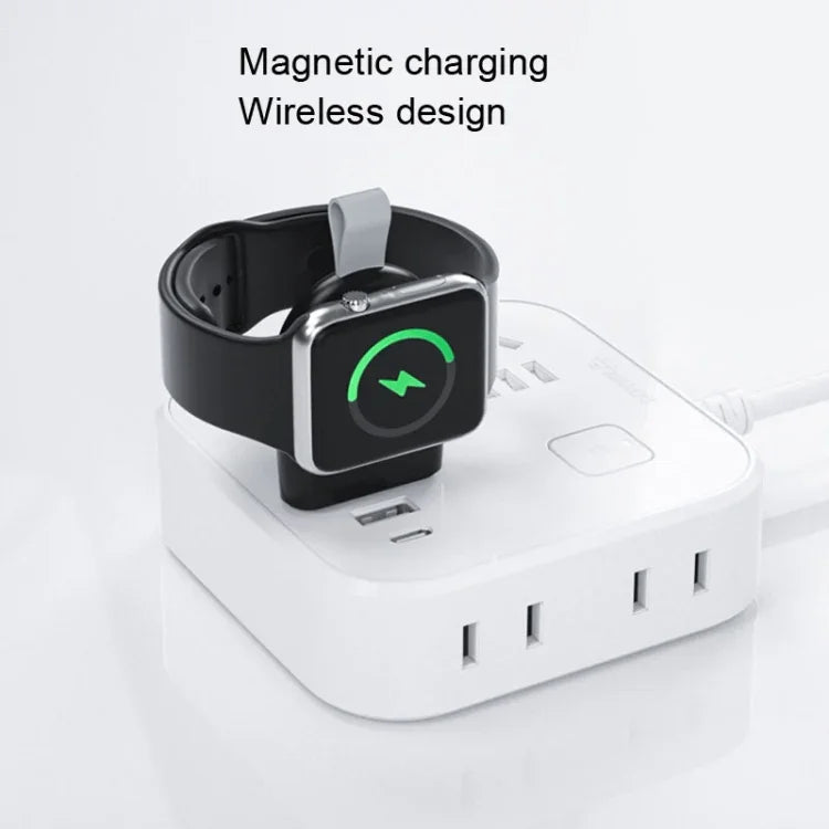 Sạc từ tính không dây USB di động cho Apple Watch 1/2/3/4/5/6/7/SE, Màu trắng