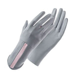 1 đôi găng tay không ngón XC-14 chống nắng, chống UV, làm mát bằng lụa băng, kiểu dáng: tổ ong (tím), tổ ong (hồng), tổ ong (vàng), tổ ong (xám), tổ ong (đen), tổ ong (xám đậm), sọc (tím), sọc (xám đậm), sọc (xám nhạt)