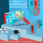 Bộ 10 trong 1 IPLAY HBS-447 gồm tay cầm + dây đeo cổ tay + dây đeo + đèn kiếm + bộ thể thao vợt cho Nintendo Switch, IPLAY 10 trong 1