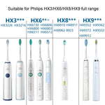 Đầu bàn chải cho Philips HX6730 HX9352 HX8910 HX3226, kiểu: Lông trung bình sạch, chăm sóc nướu, phòng ngừa mảng bám, sáng kim cương