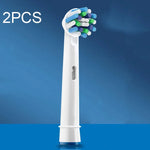 2 cái đầu bàn chải thay thế cho toàn bộ dòng bàn chải điện Oral-B, làm sạch hàng ngày, làm sạch chính xác, làm sạch đa góc, trắng sáng chuyên nghiệp, làm sạch nha khoa Flouse