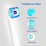 2 cái đầu bàn chải thay thế cho toàn bộ dòng bàn chải điện Oral-B, làm sạch hàng ngày, làm sạch chính xác, làm sạch đa góc, trắng sáng chuyên nghiệp, làm sạch nha khoa Flouse