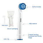 2 cái đầu bàn chải thay thế cho toàn bộ dòng bàn chải điện Oral-B, làm sạch hàng ngày, làm sạch chính xác, làm sạch đa góc, trắng sáng chuyên nghiệp, làm sạch nha khoa Flouse