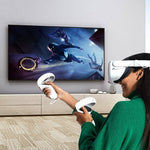 Vỏ bảo vệ tay cầm ống kính kính VR cho Oculus Quest 2, Màu trắng, đỏ, xanh lá