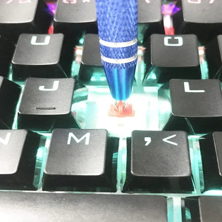 Bộ dụng cụ 4 trong 1 gồm dụng cụ nhấc keycap bàn phím cơ, kiểm tra công tắc, trục và làm sạch dây