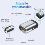 Bộ chuyển đổi nam châm TZ28 PD 100W 24Pin sạc nhanh và truyền dữ liệu video Type-C / USB-C