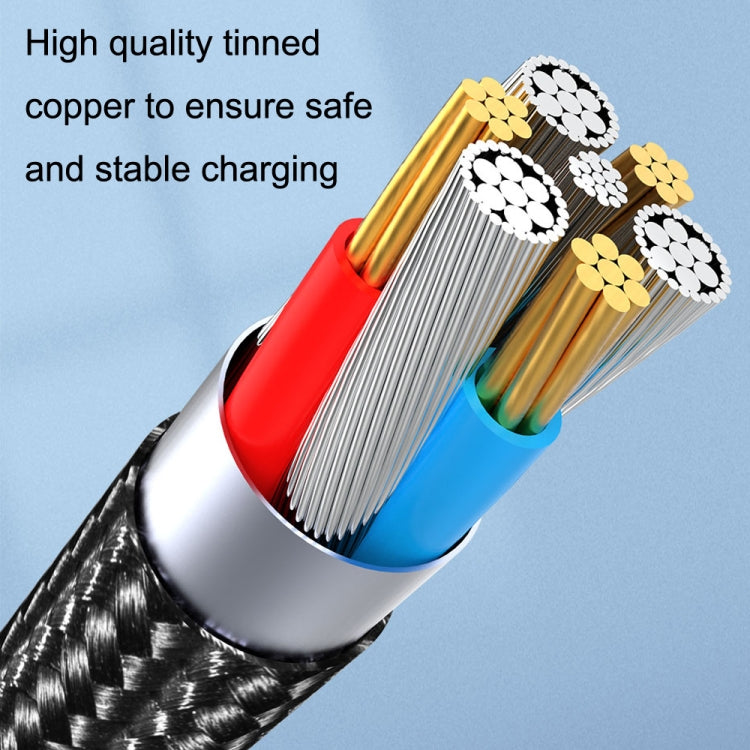 CC57 Rotary Magnetic Fast Charging Data Cable, Style:, 1m + Type-C / USB-C + Red, 1m + Type-C / USB-C + Black, 2m + Type-C / USB-C + Red, 2m + Type-C / USB-C + Black
