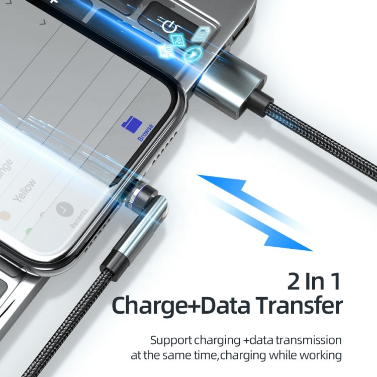 CC57 Rotary Magnetic Fast Charging Data Cable, Style:, 1m + Type-C / USB-C + Red, 1m + Type-C / USB-C + Black, 2m + Type-C / USB-C + Red, 2m + Type-C / USB-C + Black