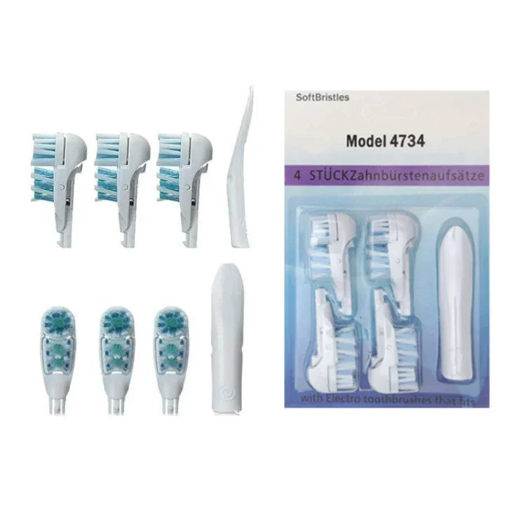 Bộ 4 đầu bàn chải điện thay thế đa hướng cho Oral B 3733 4732 4734